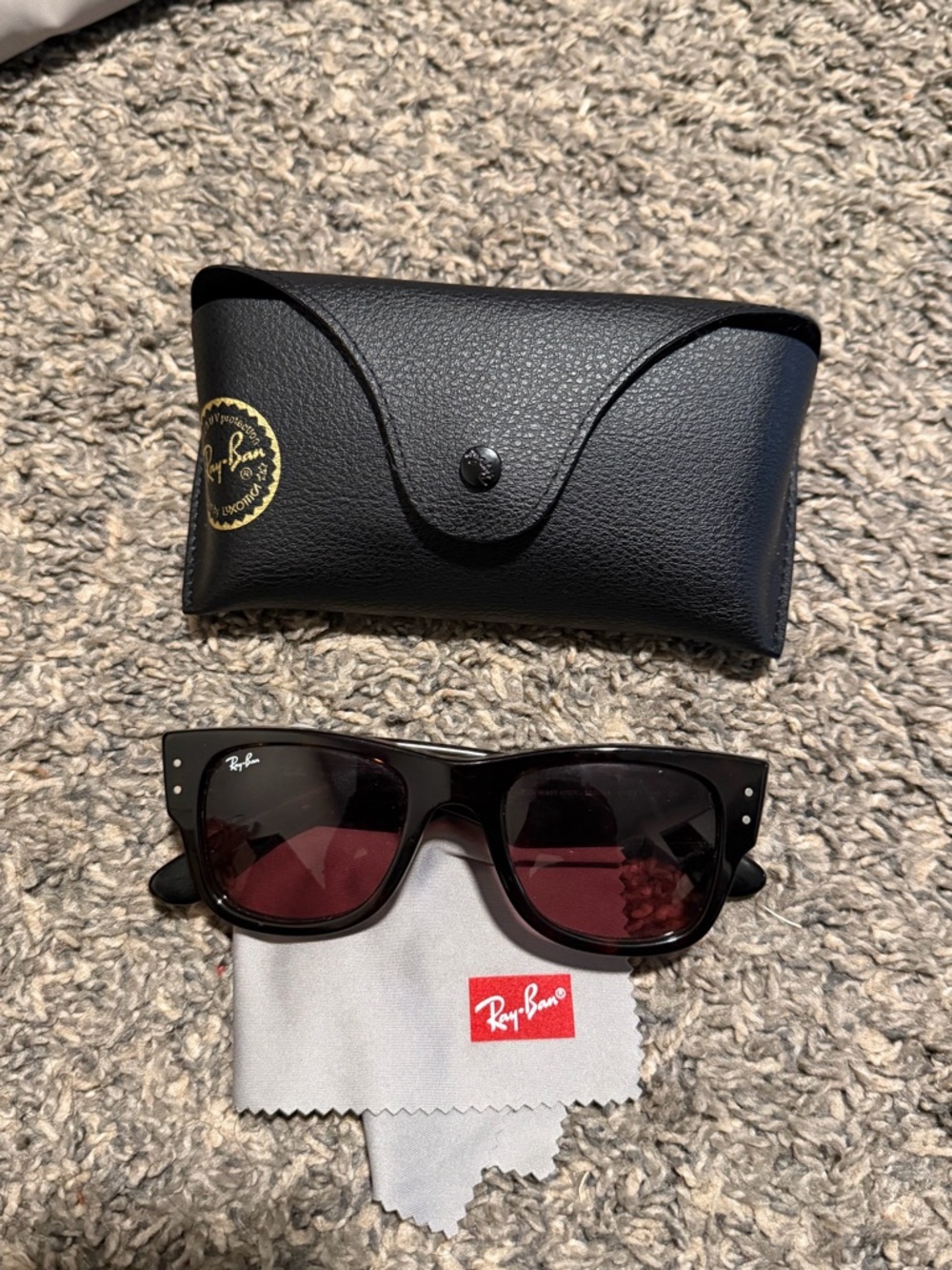 Ray-Ban Wayfarer Sunglasses with dark brown Lenses